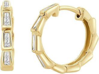 Sabrina Designs 14K 0.38 Ct. Tw. Diamond Hoop Earrings