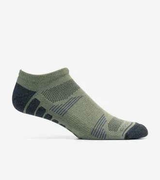 Cole Haan Mens Performance No Show Socks - Green