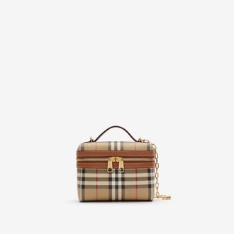 Burberry Mini Check Vanity Bag
