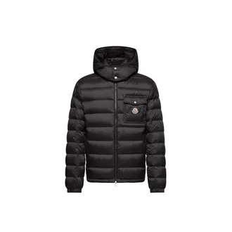 Moncler Moncler Verith Hooded Short Down Jacket, Men, Black, Size: 0
