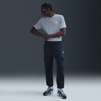 Nike Mens Club Fleece Cargo Pants in Blue | FN3805-451