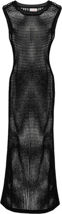 Saint Barth Eileen Long Crochet Dress - Dames - Kleedjes - Zwart - M - Kleedjes