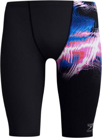 Speedo Slim-fit jammer-shorts voor heren met grafische print (Zwart)