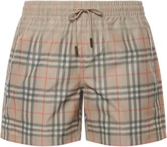 Burberry Gradient Check Zwemshorts - Heren - Badkleding - Bruin - Maat: XL Poliester