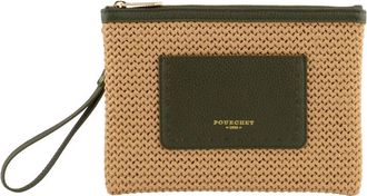 Pourchet Cassis Clutch - Dames - Clutches - Groen - ONE Size - Tassen