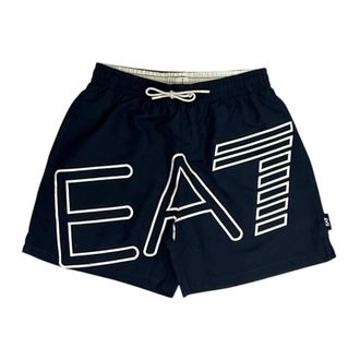 Emporio Armani Emporio Armani Ea7, Heren, Badkleding, Blauw, Maat: L Poliester