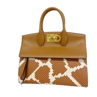 Ferragamo Pre-owned Handbags, female, Brown, Size: ONE SIZE Pre-owned Handbag
