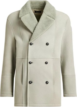 Kiton Shearling Double-Breasted Winterjas - Heren - Mantel - Groen - L - Jassen