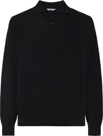 Lardini Wool And Cashmere Blend Polo Shirt