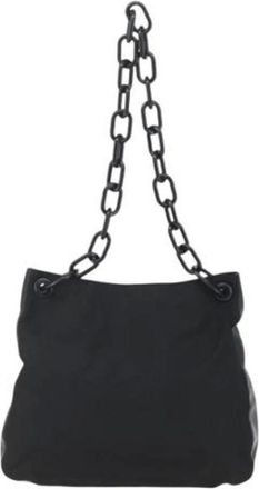 Prada Pre-owned Shoulder Bags, female, Black, Size: ONE SIZE Pre-owned Leather Shoulder Bag