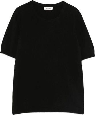 Soft Goat T-shirt met ronde hals en korte mouwen - Dames - T-shirts - Zwart - XS - Tops