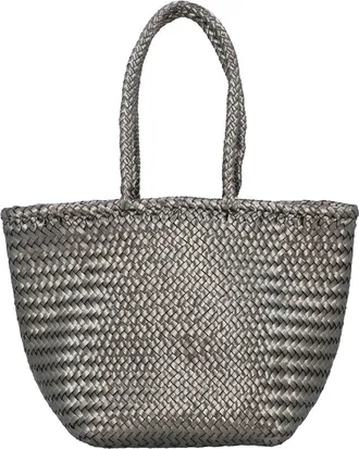 Dragon Diffusion Grace Basket Small Leather Top Handle Bag