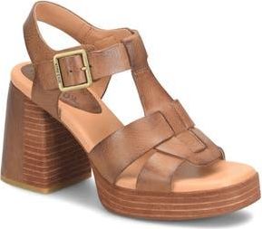 Kork-ease Macey Ankle Strap Sandal in Brown Leather at Nordstrom Rack, Size 11