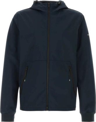 Woolrich Tech Softshell Jacket - Heren - Zomerjassen - Blauw - S - Polyester - Jassen
