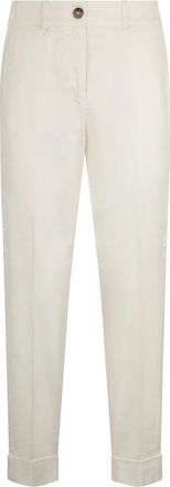 PESERICO Mujer, Pantalones, Blanco, Talla: L