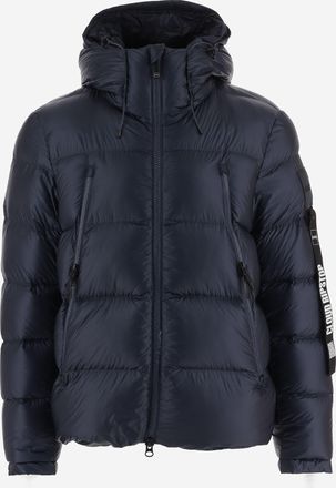 Outhere Mens Quilted Down Jacket Navy Polyamide Padded &