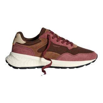 Hoff Sneakers, female, Multicolor, Size: 7 US Burgundy Sneaker with Waffle Sole