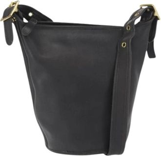 Coach Pre-owned Bucket Bags, female, Black, Size: ONE SIZE Pre-owned Leather Bucket Bag