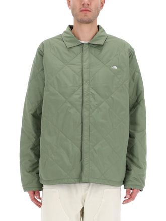 The North Face Green Quilted Shirt Collar Jacket