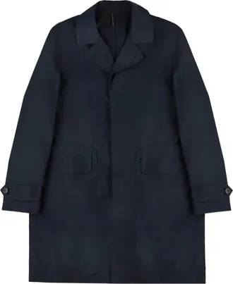 Montedoro Red flap-pocket button-up coat - men - Polyester - 54 - Blue