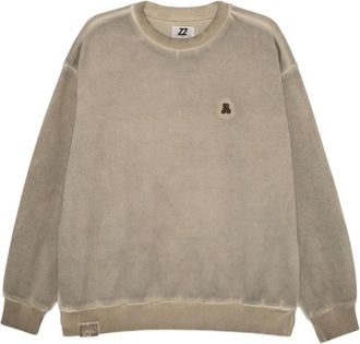 Izzue logo-embroidered sweatshirt - Brown