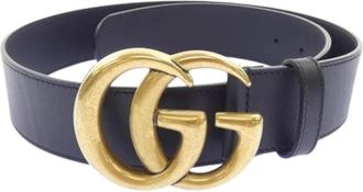 Gucci Pre-owned Vintage Riem - Dames - Vintage Accessoires - Zwart - ONE Size - Vintage