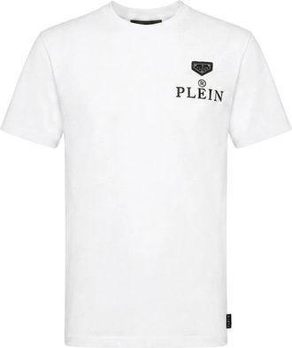 Philipp Plein Jersey T-shirt Plein R - Heren - T-shirts - Wit - M - Katoen - Tops