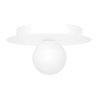 Kaja L&aacute;mpara De Techo Con Pantalla De Disco Blanca &Oslash;25cm Robin 1xg9 10w K-5433 Kaja