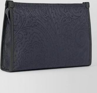 Etro jacquard nylon clutch bag