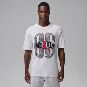 Nike Jordan Mens Jordan Brooklyn T-Shirt in White | IV5202-100