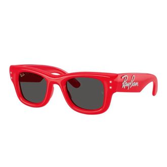 Ray-Ban Asap Rocky Wayfarer Puffer - unisex - Zonnebrillen - Rood - 47 MM - Accessoires