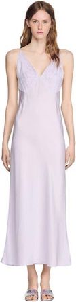 Sandro Lace maxi dress in Mauve at Nordstrom, Size 42