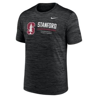 Nike Stanford Sideline Velocity Nike Mens Dri-FIT College T-Shirt in Black | 02ER00ASDN-PCW