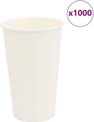 vidaXL Tazas De Caf&eacute; De Papel 1000 Uds 16oz 400ml Blanco Vidaxl