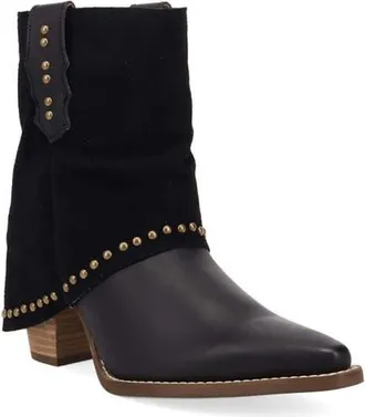 Dingo Off the Cuff Leather Boot in Black at Nordstrom, Size 6.5