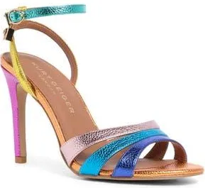Kurt Geiger Brixton Ankle Strap Stiletto Sandal in Blue Multi at Nordstrom Rack, Size 7.5