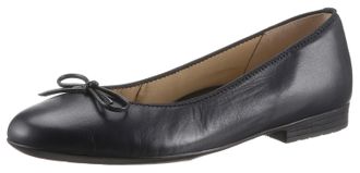 Ara Ballerina ARA SARDINIA, Damen, Gr. 4,5 (37,5), blau (dunkelblau), Glattleder, Schuhe Ballerina, Loafer, Festtagsschuh, Business Schuh mit Schleife