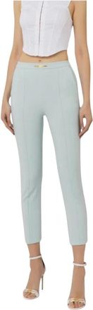 Elisabetta Franchi Mujer, Pantalones, Azul, Talla: M