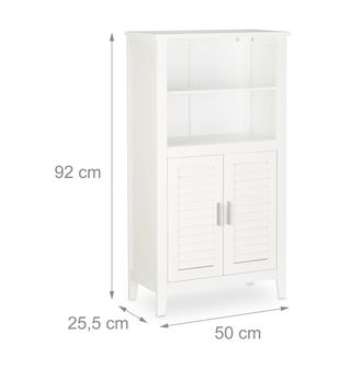 Relaxdays Badregal »92 x 50 x 45071 cm, Weiss«