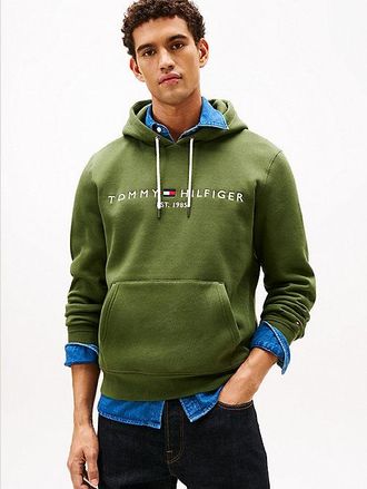 Tommy Hilfiger Logo Embroidery Fleece Hoody