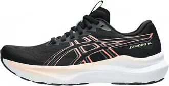 Asics Womens Gt-2000 14 Running Shoes In Black/sun Coral