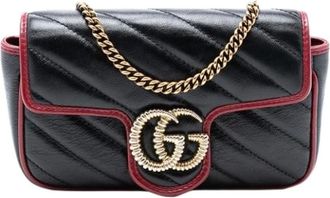 Gucci Pre-owned Cross Body Bags, female, Black, Size: ONE SIZE Pre-owned Crossbody Bag