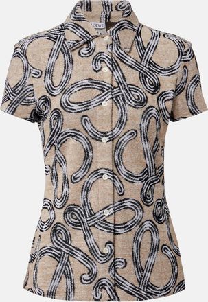 Loewe Paulas Ibiza Anagram cotton-blend shirt