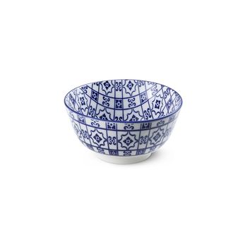 Kaleidos Milano COIMBRA line - set of 4 bowls cm 15 x H 7.5, white/blue