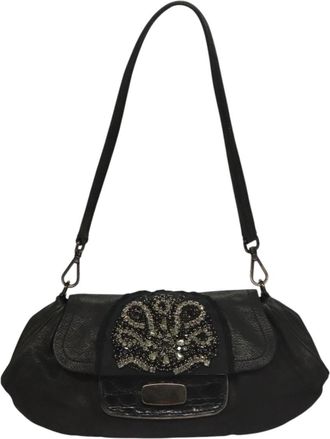 Prada Black Leather Shoulder Bag (Pre-Owned)