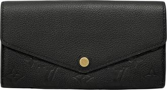 Louis Vuitton Black Noir Monogram Empreinte Long Wallet (Bi-Fold) (Pre-Owned)