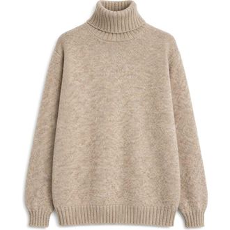 Fortela Shetland Turtleneck Sweater in Cream at Nordstrom, Size 40
