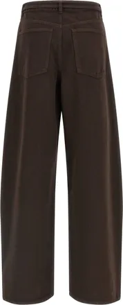 Twin-Set Barrel-Fit High-Waist Jeans - Brown