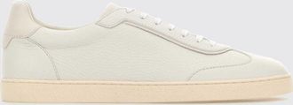 Brunello Cucinelli Sneakers basse in pelle martellata con logo laminato