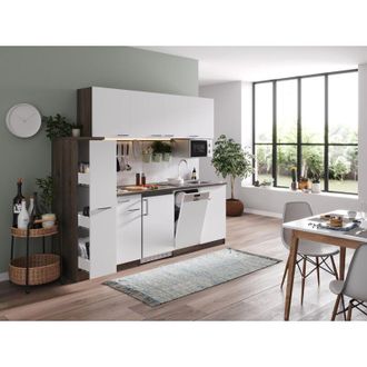 Respekta Cucina Modulo cucina cucina singola rovere York bianco Oliver 225 cm Respecta